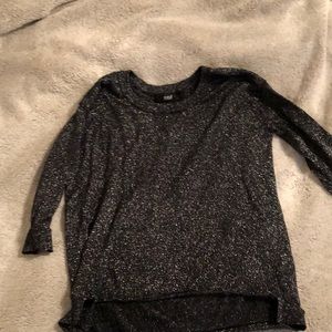 Glittery 3/4 sleeve top